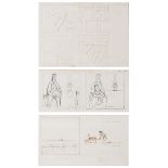 Colin Middleton MBE RHA RUA (1910-1983) SKETCHES, 1972-1973 ink; (3); (framed together), signed