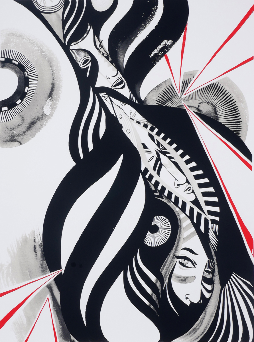 Lucy McLauchlan (British, b.1978) FROM EVERY ANGLE, 2010 screenprint; (no. 52 from an edition of