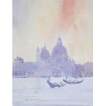 Arthur Gibney PPRHA (1933-2006) EVENING LIGHT, VENICE, 1994 watercolour, signed and dated lower