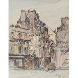 Rowley Smart (1887-1934) RUE BROCA, 1930 ink and watercolour, signed, titled and dated lower