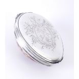 George III Irish silver cowrie shell snuff-box. The compact, demi-ovoid shell with good markings