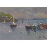 Liam Treacy (1934-2004) EVENING, GREYSTONES oil on canvas board, signed lower right; titled on