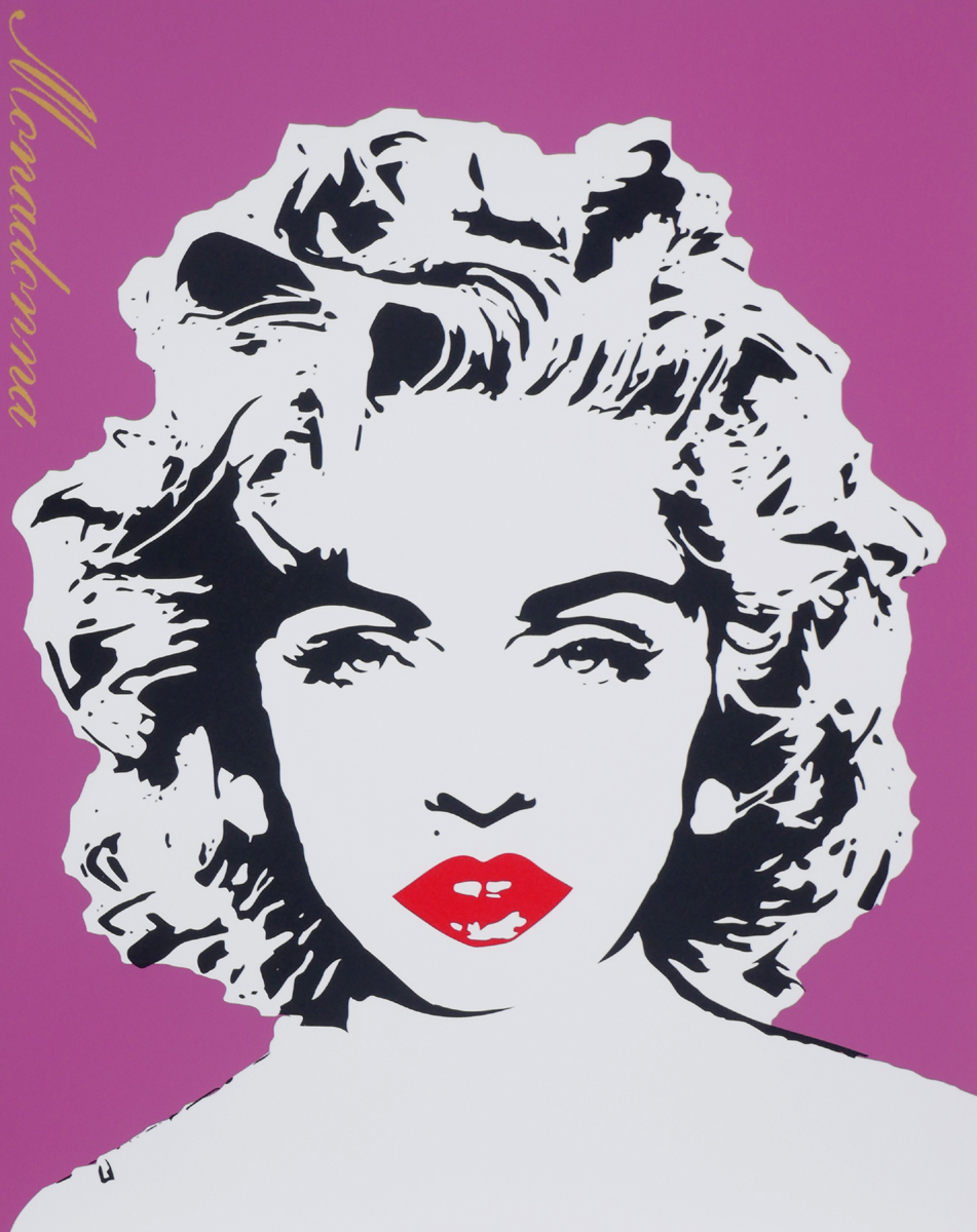 Bambi (British, c.1982) MONADONNA (MADONNA) - PLUM screenprint; (from an edition of 50), signed in