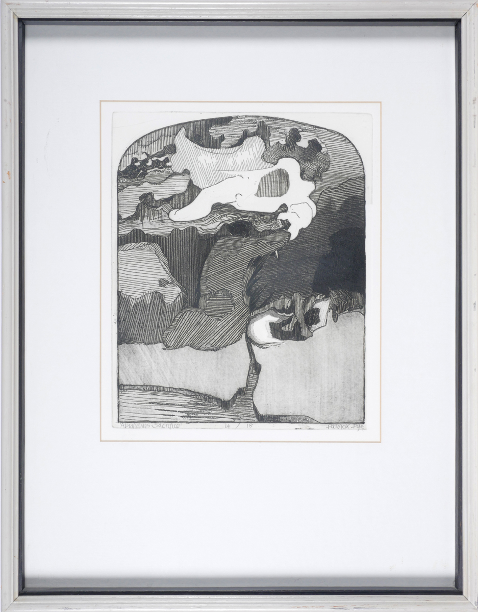 Patrick Pye RHA (1929-2018) ABRAHAM'S SACRIFICE etching; (no. 14 from an edition of 18), signed in - Image 2 of 2