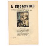 Jack Butler Yeats RHA (1871-1957) A BROADSIDE - EIGHT ISSUES, 1909-1913 hand-coloured Cuala Press