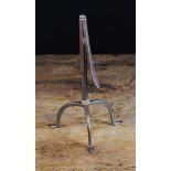 A Fine 18th Century Iron Rushnip with sprung jaw on a slightly flared square-section stem and