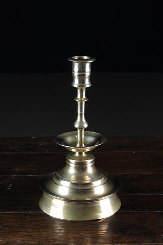 A Fine 16th Century Gilt Brass Candlestick, Circa 1530.