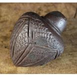 An Early Clay Hand Grenade with incised decoration, believed to date from the time of the Crusades,