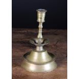 A Brass Candlestick, Mid 16th Century English style,