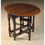 A Small Late 17th/Early 18th Century Oak Gate-leg Table.