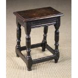 A Good 17th Century Joint Stool.