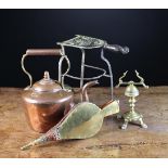 A Collection of 18th/19th Century Metalware: A Georgian footman;