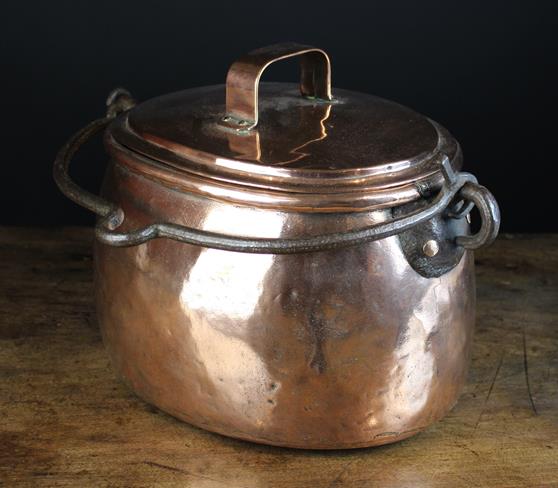An Early 19th Century Copper Hock Pan & Lid.