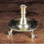 A Late 17th Century Brass Candlestick;