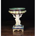 A Late 19th Century Faience Comport.