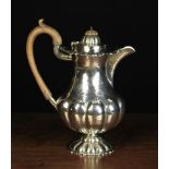 A Fine Silver Coffee Pot with Chester hallmarks for 1918 and George Nathan & Ridley Hayes maker's