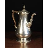 An 18th Century Silver Coffee Pot by William Grundy hallmarked London 1775.