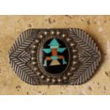 A Very Rare and Unusual Vintage Zuni Pin.