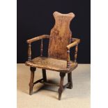 A Late 18th/Early 19th Century Primitive, Country Armchair.