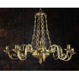 A Fine Late 18th/Early 19th Century Brass Chandelier, Central European.