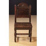 A Fine 17th Century Joined Oak Lancashire Chair, Circa 1670.