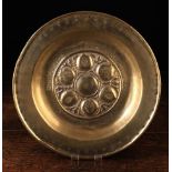 A Nuremberg Brass Alms Dish.