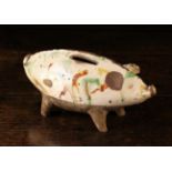 A Earthenware Pig Money Box, possibly Dutch 17th/18th Century.