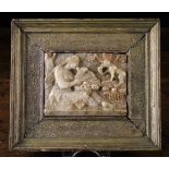 A Rare & Detailed Mechelen Relief Carved Alabaster Plaque signed ND (Nicolas Daems), Circa 1600.