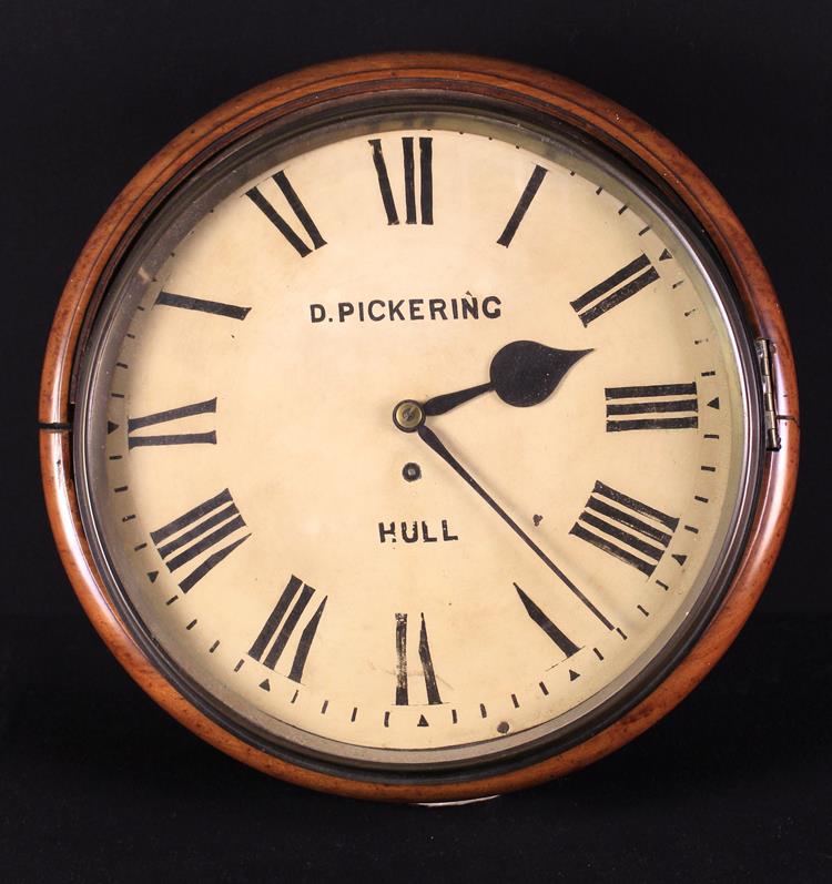 A Victorian Single Fusee Wall Clock.