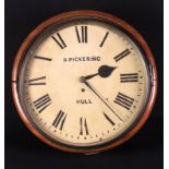 A Victorian Single Fusee Wall Clock.