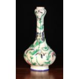 A Chinese Suantouping Bottle Vase enamelled with butterflies and bamboo and having a moulded