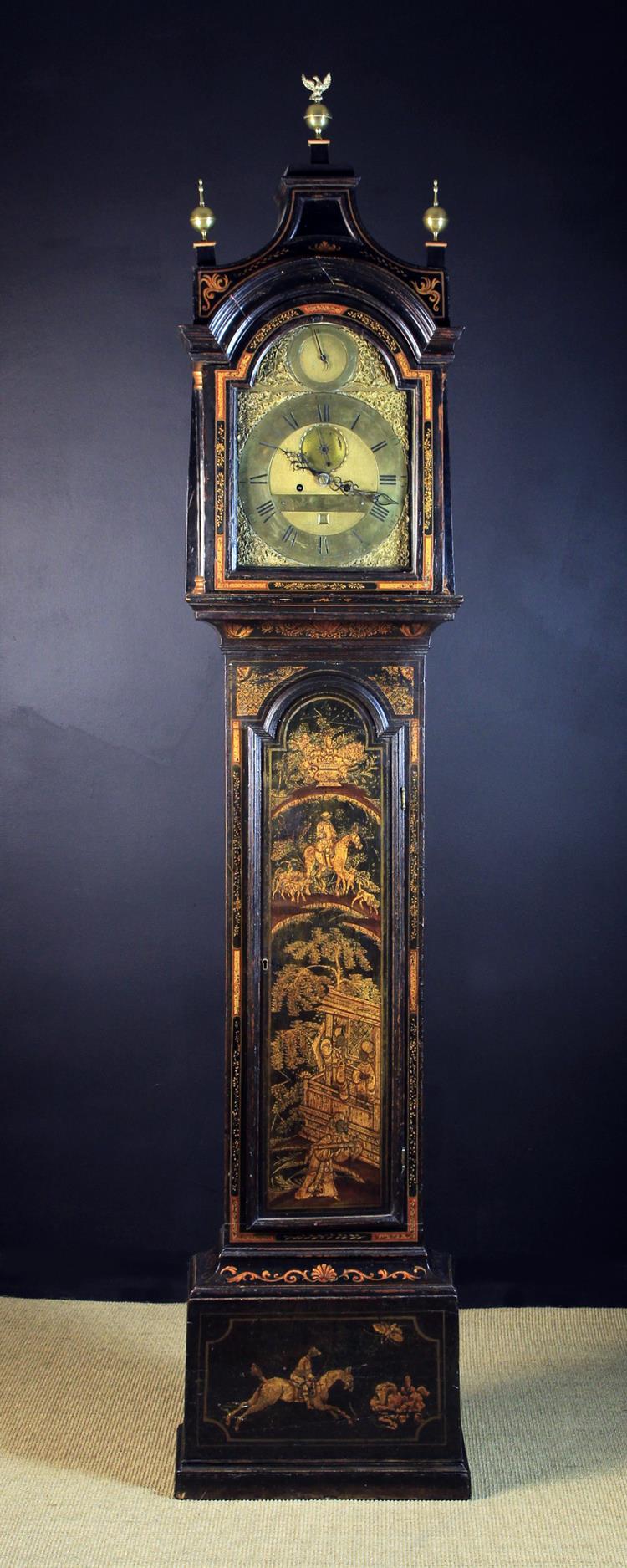 An 18th Century Japanned Longcase Clock.