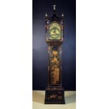 An 18th Century Japanned Longcase Clock.