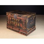 A 19th Century Chinese Painted Dower Chest.