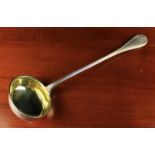 A Heavy Russian Silver Soup Ladle by Fabergé,