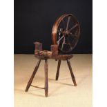 An Antique Ash & Oak Spinning Wheel.