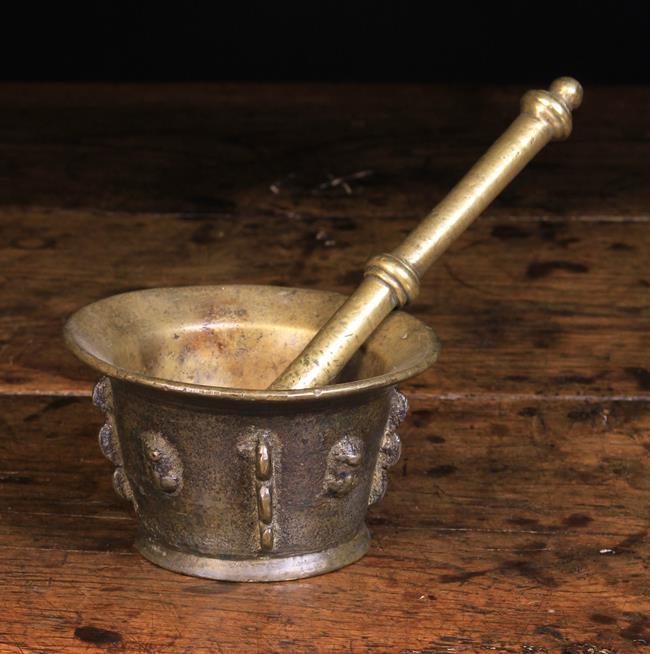 A Small 17th Century Bronze Pestle & Mortar. - Image 2 of 2