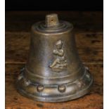 A 17th Century Bronze Bell with clapper,