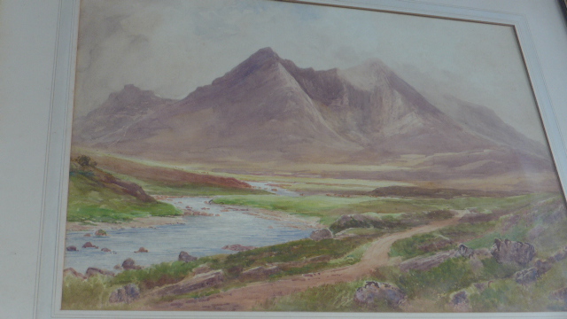 A watercolor of the Cuilling Skye signed F MacKinnon - 50cm x 70cm - Image 2 of 4