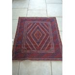 A Tribal Gazak Rug - 108cm x 120cm - in good condition