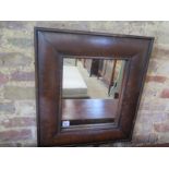 A antique style oyster veneered mirror - 57cm x 52cm - made by a local cabinet maker and in very