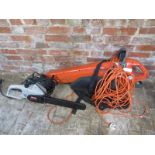 A Flymo electric garden vac plus and a Ryobi Electric Chainsaw - ECW-1840