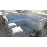 A Bramblecrest Hudson corner sofa set designed using the latest in weatherproof technology -