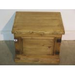 A small pine storage trunk - Width 52cm x Height 45cm