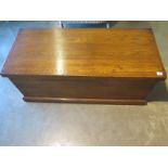 An oak blanket box - Height 45cm x 108cm x 47cm - made by a local craftsman to a high standard