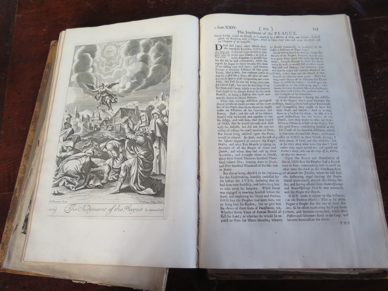 The History of The Old and New Testament - R Blome 1705 MDCCV - cover loose, general wear - Image 4 of 5
