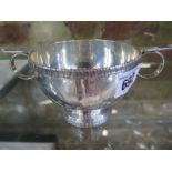 A Walker and Hall silver twin handled bowl - Sheffield 1933/34 - approx weight 6.5 troy oz - with