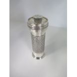 A silver pepper grinder - Height 13cm - Edinburgh 1992, maker JH - overall good condition