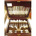 An Arthur Price 8 setting canteen of plated cutlery