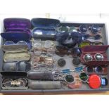 A large selection of vintage glasses and sunglasses - varying condition